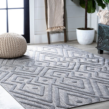 Balansat Moroccan Diamond Indoor/outdoor Area Rug